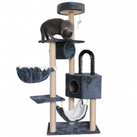 Cat climbing frame wall toy multi-level  luxurious cat tree wood  cat house tower