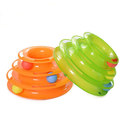 High Quality Pet Tower of Circle Track Pet Cat Toy with Moving Balls